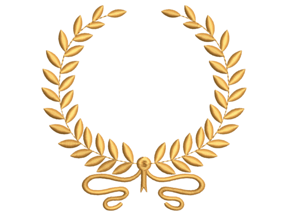 Download Golden Laurel Bow Wreath Frame - Old Collection