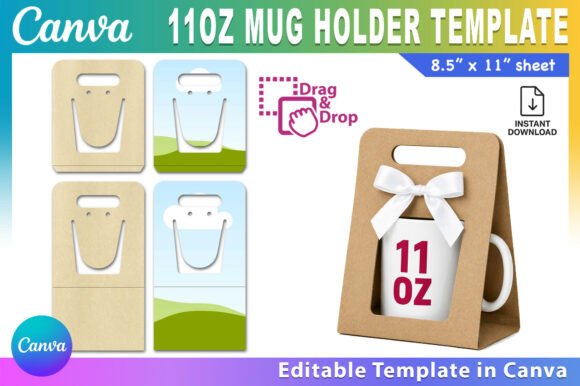 Download Canva 11oz Mug Holder Template - Old Collection