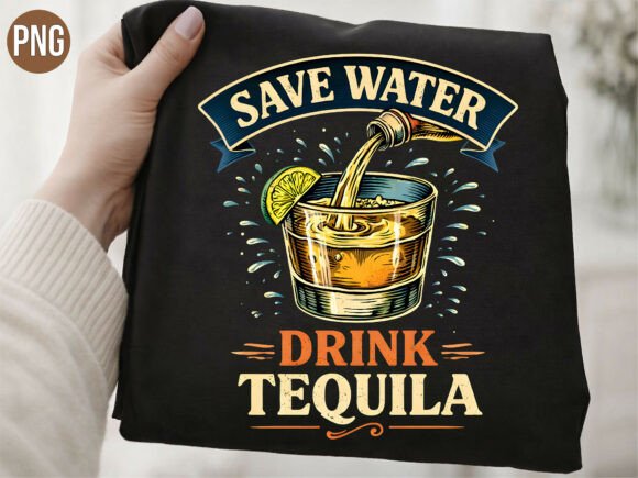 Download Save Water Drink Tequila Alcohol PNG - Premium Bundle